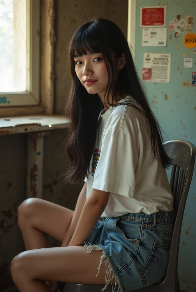 Realistic Girl,Sitting Down,(Best Quality,Highest Quality:1.3)