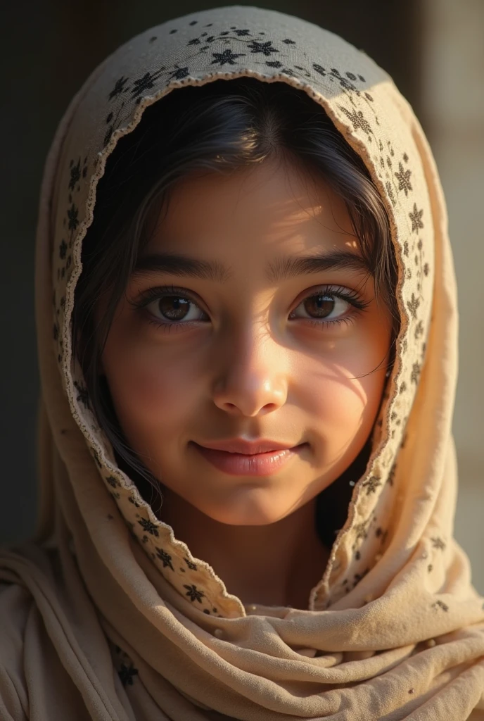 "Generate a hyper-realistic image of a 10-year-old girl from Uzbekistan with authentic  features, set against a realistic street background, showcasing the best quality and intricate details."