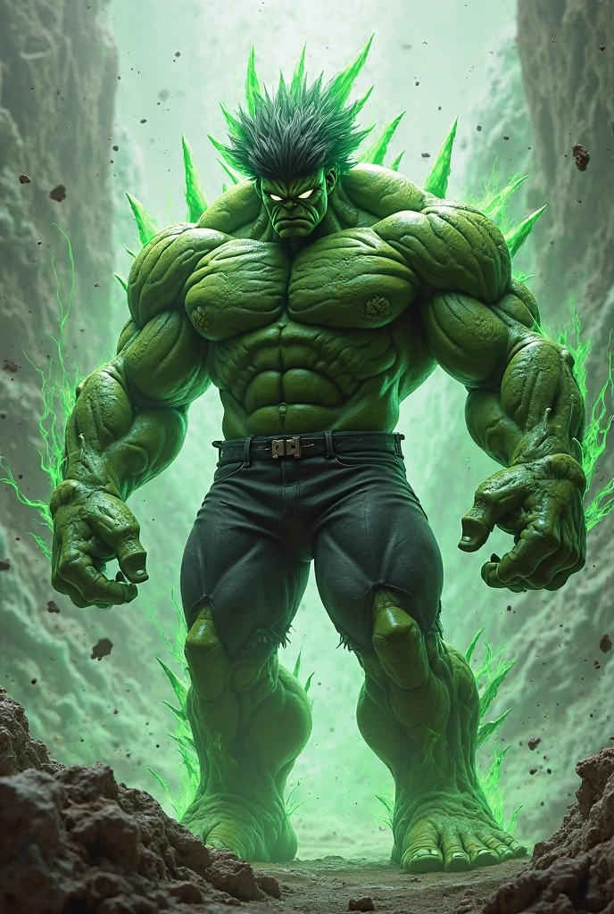 Broly in fusion with Hulk 