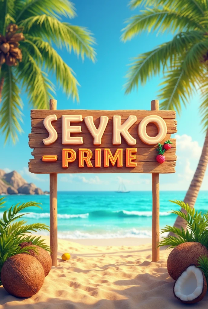cover page, Hawaii's tourist magazine, highres, top quality, best quality, paid reward available, unparalleled masterpiece, perfect artwork, absurdres(angelic cute 1girl, cat girl)perfect anatomy, The best pose as a subject, seashore, Palm tree, Swim suit, pareu, twilight, concept, camera angle, good lighting,