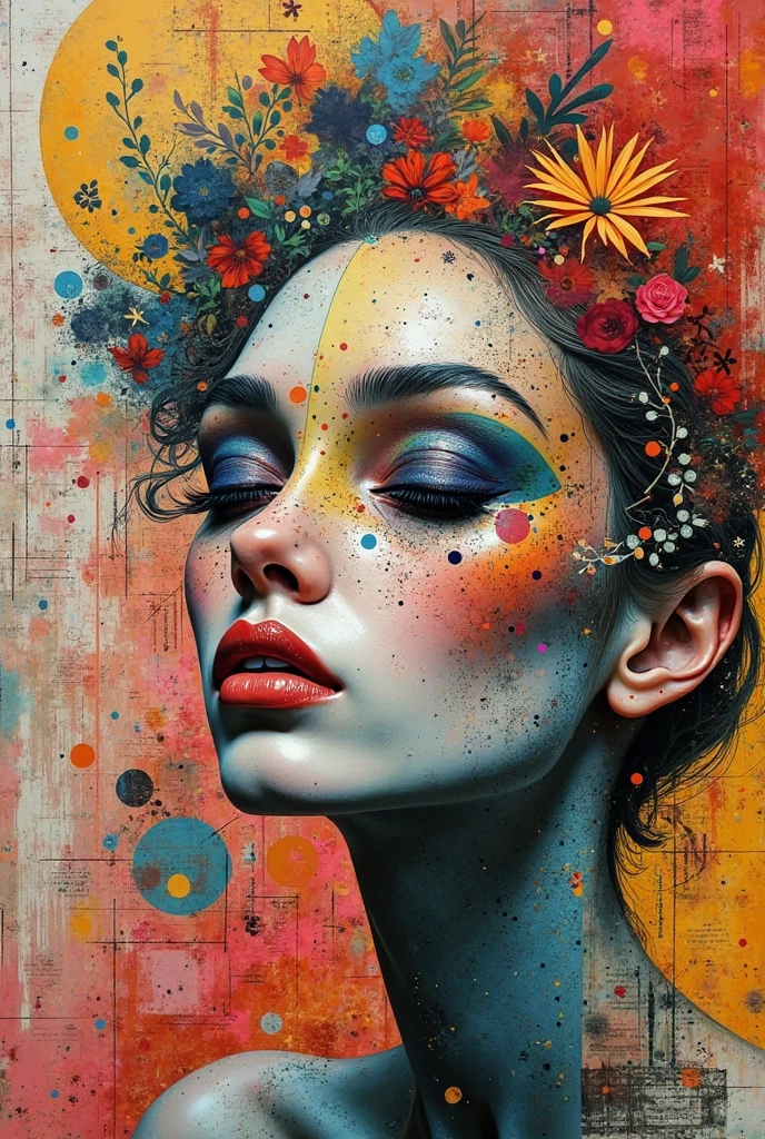 Faded Headshot, faded bottom, faded edges,
(1girl face),  close-up, 
mysterious silhouette flower woman,by Minjae Lee, Carne Griffiths, Emily Kell, Geoffroy Thoorens, Aaron Horkey, Jordan Grimmer, Greg Rutkowski, amazing depth, masterwork, surreal, geometric patterns, intricately detailed, bokeh, perfect balanced, deep fine borders
masterpiece, surrealistic, digital art, Retrofuturism painting art style, nostalgic composition, combines retro aesthetics with futuristic elements,
Technical drawing art style, precise and detailed, emphasizes accuracy and clarity, communicates complex ideas visually, geometrical pattern, triangles and magical circle, circles and squares, lines and zigzags,   character concept art, patterned background,
by Carne Griffiths, watercolor painting by Shohei Otomo, art by Hokusai, rule 63,
Aerosol paint art style, spray painted, vibrant colors, surrealistic painting, grotesque, seamless blending, dynamic compositions, bold contrasts, urban aesthetic, professional-grade results
<lora:xl_more_art-full_v1:0.8> <lora:add-detail-xl:0.8>
<lora:FadedHeadshot:0.9>