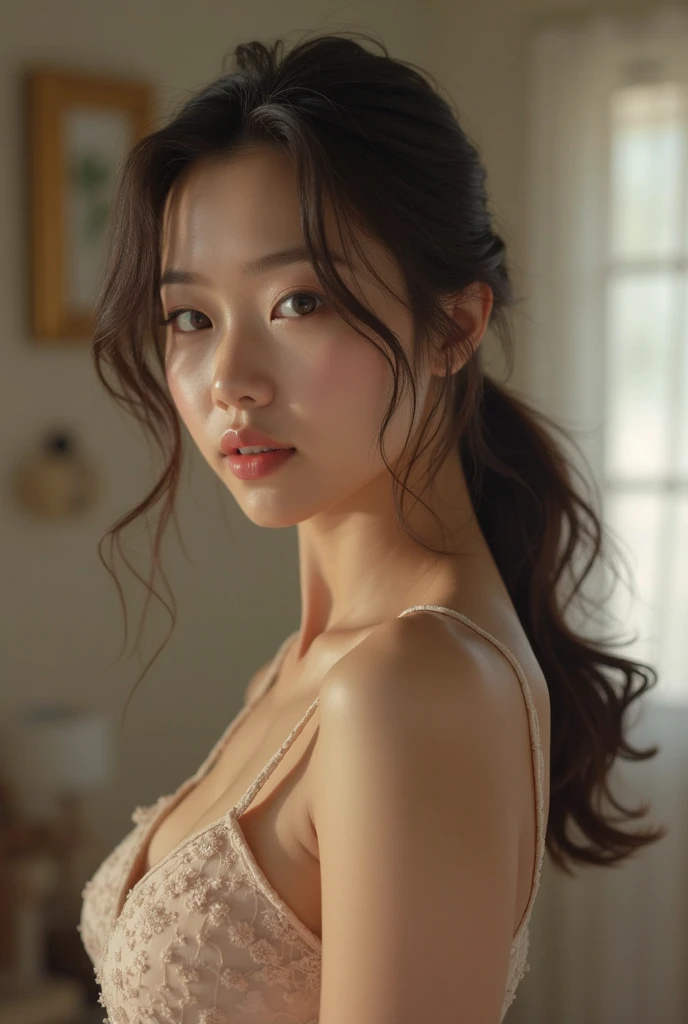 Generates a Korean woman being penetrated anally