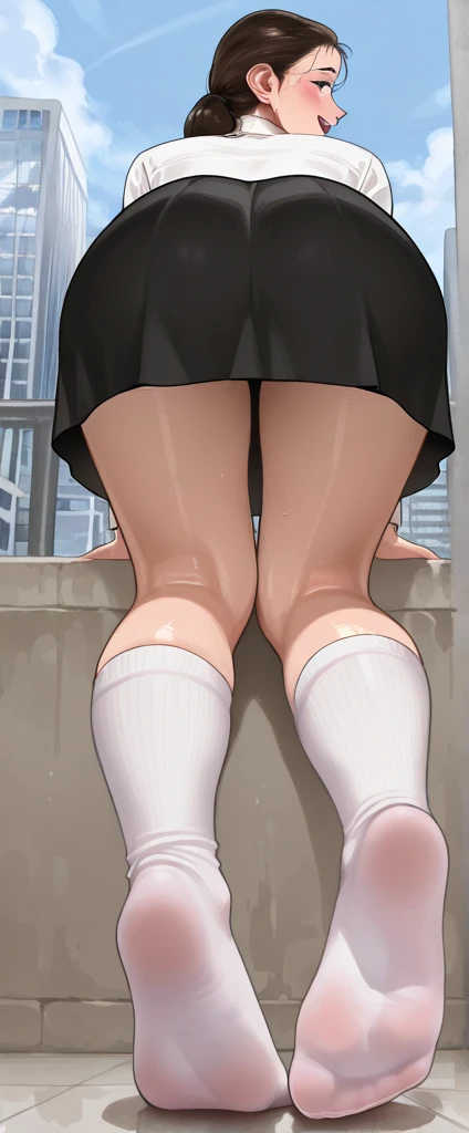 5 members female, raw creampie, (camel toe), from thigh up, from front, (from below),