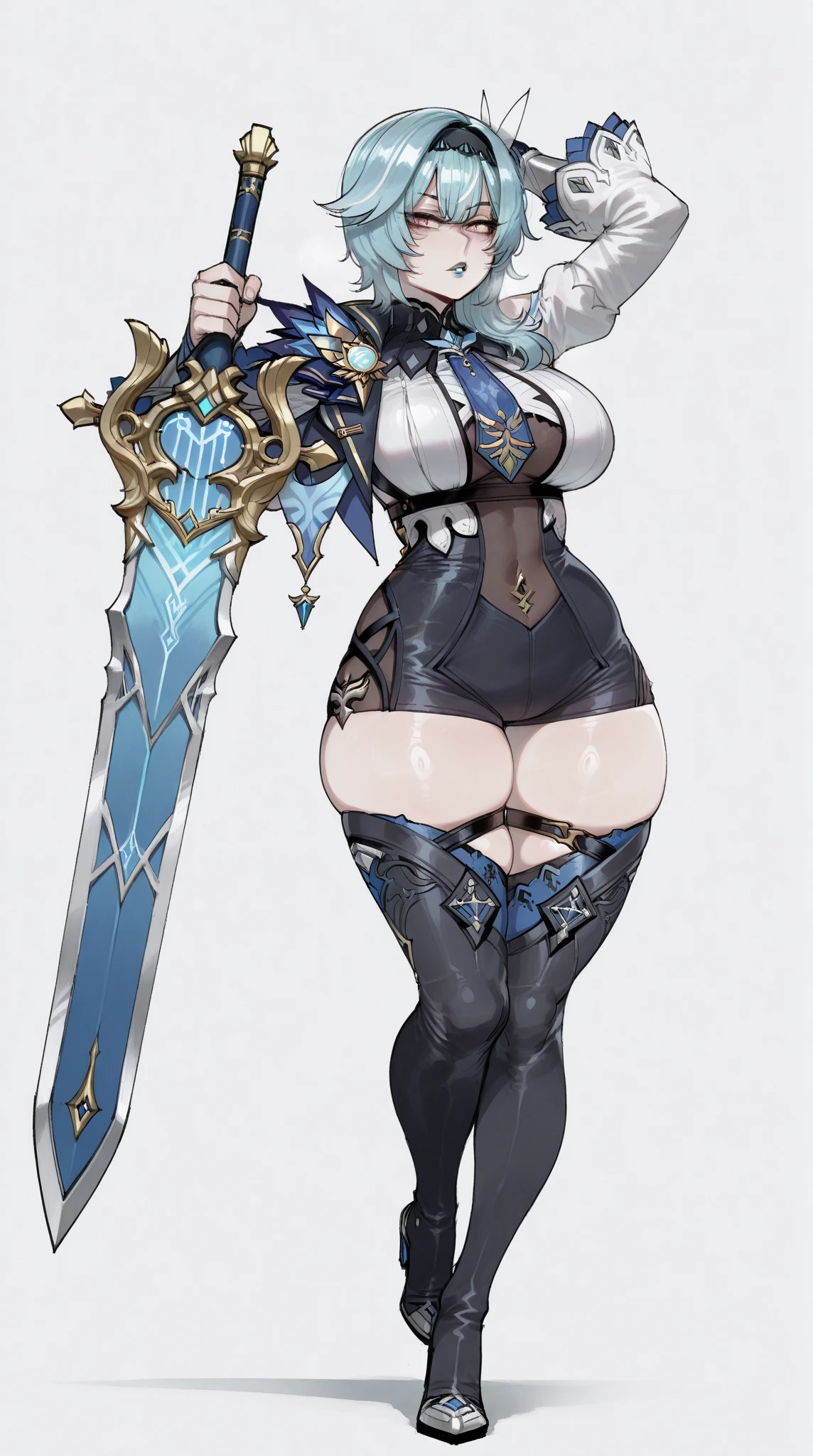 Silver Dragon Queen, Hand-held dragon spearman pose，huge boob, Mecha heavy armor, cleanness，transparent，hyaline， standing, Transparent，cleanness， (musculous:1.4), （Naked of breast：1.9），Exposes most of the breastuscle abs，Lace，light yarn, gigantic breasts:1.3, curvy body, mammasize,