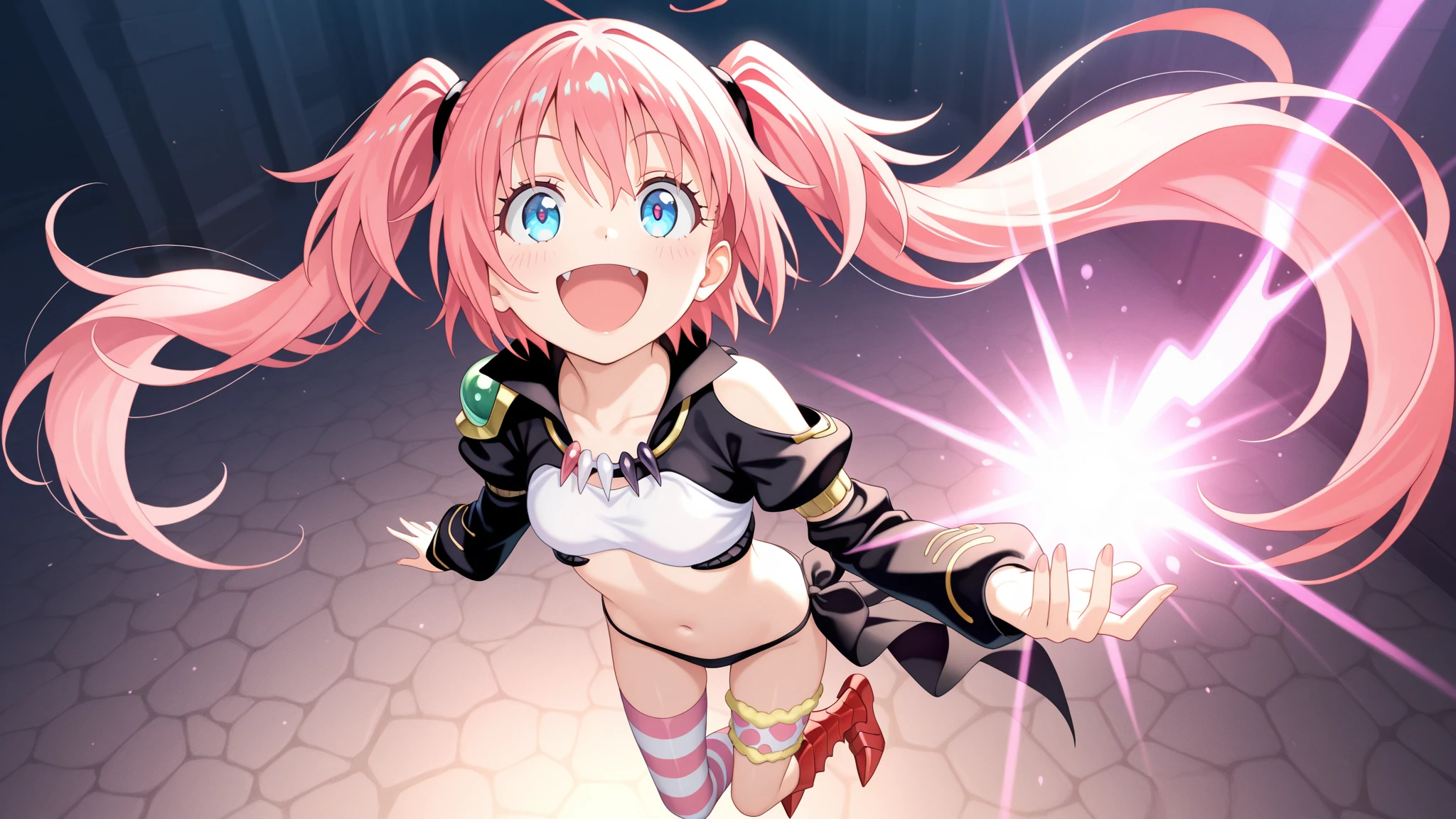 hmmarnie, aqua eyes, black choker, red ribbon, pink dress, jewelry, black jacket, open clothes, long sleeves,(masterpiece:1.3), (High resolution), (8K), (very detailed), (4k), (pixiv), perfect face, beautiful eyes and face, (最high quality), (Super detailed), detailed face and eyes, black pantyhose,pubic hair,黄色いPeeを漏らす裸の女の子,1 girl,alone,spread your legs, embarrassing, blush,黄色いPee, (sweating:1.4),spread your legs,1 girl, (alone), rough skin, confused, High resolution, use_fast_no_frozen_style, use_fast_no_frozen_style, twin tails, very long hair, high quality, 1 girl, nude, Pee, squat, touch the vagina