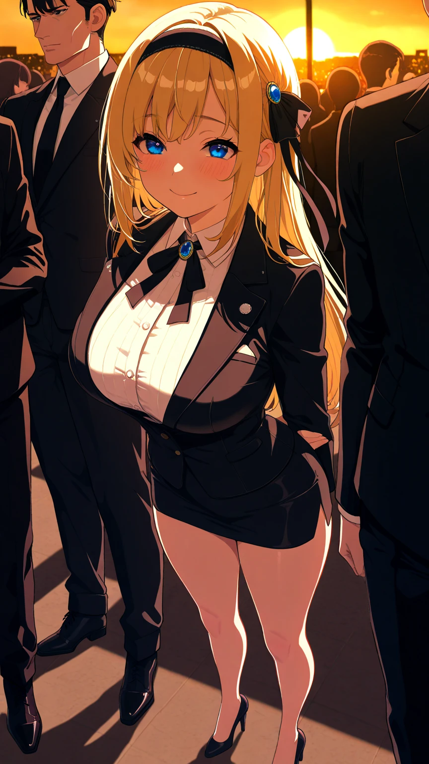 Beauty,Around 20 years old,
Blonde,
(Black Eyes),
(Semi-long hair:1.7),
(expression:Puzzled),
Squat,
Place your arms on your thighs,
Big Breasts,Cleavage:cover,
((business suit:No wrinkles:黒とStriped patternの柄)),
((Dress shirt:Open chest:No wrinkles))
((Slack Pants:No wrinkles)),
((Black scarf:Striped pattern)),
(Plain background:grey:1.5,ID photo),
4K,
high quality,
Highest quality,
Delicate shades,
Detailed depiction,
Depict the whole,
Facial Contour,
Perfect body structure,
Perfect skeleton,
Perfectly symmetrical eyes,