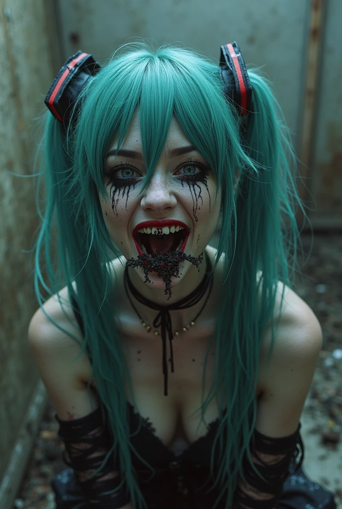 Gruesome and spooky details、An atmosphere full of suspense and tension、Psychological horror、Cute Smile、Clowns and circus atmosphere、A terrifying moment、Psychedelic dream scenario、Alice in Wonderland、Enthusiastic atmosphere、Mischievous Smile、Expressive gestures、Comical movement、Rainbow Hair、Leopard print underwear,sexy,Small bra and panties、