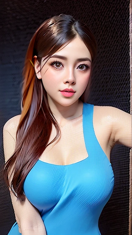 带着笑容of女人 纽扣衬衫, It&#39;s raining in the city, 背景中燃烧of火焰, shave head, Red edge lighting, 8k, Ultra HD, [frank, amateur], Movie Lighting, Upper Body, The face is rich in detail, close up, 严肃of脸, of