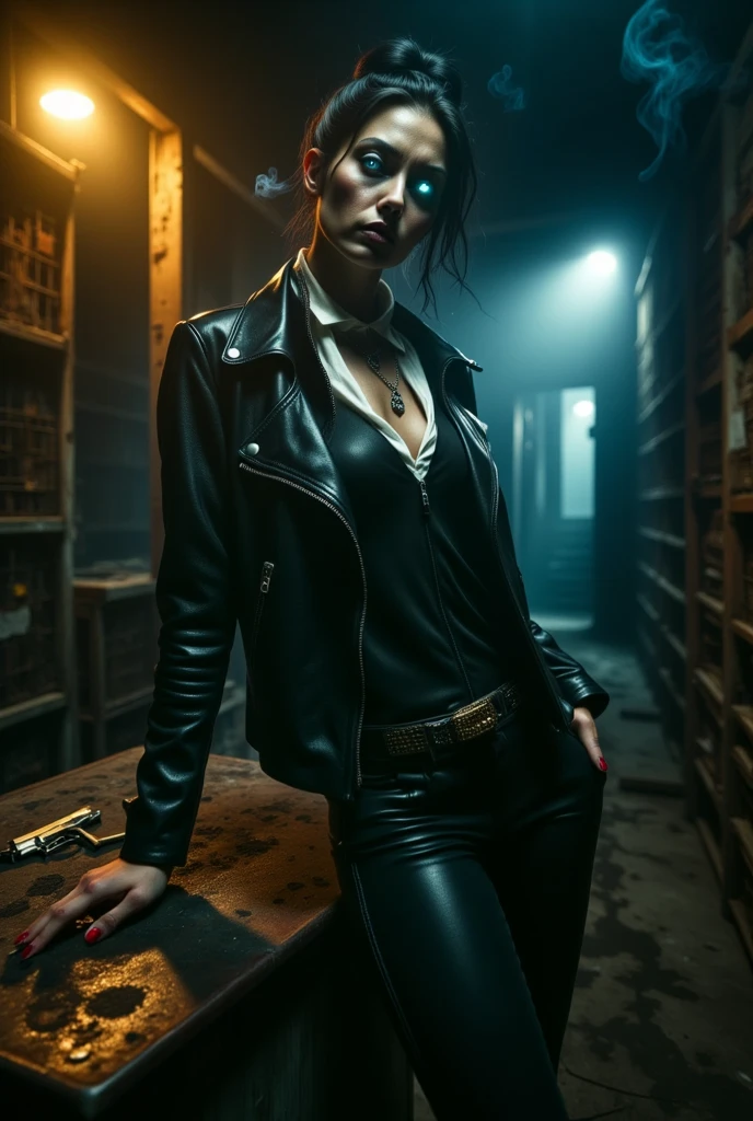 (a 19 yo girl, (Ana de Armas:0.65), (redhead:1.1)), cute smile, (perfect eyes:1.1), looking at me, wavy hair, steampunk jumpsuit, intercom headset, steampunk choker, long leather boots, working in the steampunk garage fixing a steam engine, onvex lenses, intricate, hdr, intricate details, detailed, cinematic, cogs and gears, steamy background with lots of steam pipes and steam valves and pressure gauges and gears, realistic, stunning realistic photograph, 3d render, octane render, cinematic, Isometric, Centered, hyperealistic cover photo, awesome full color, 12k, high definition, portrait featured on unsplash, smooth, ultra high definition, 8k, ultra sharp focus, intricate artwork, masterpiece, ominous, epic, highly detailed, warm cinematic