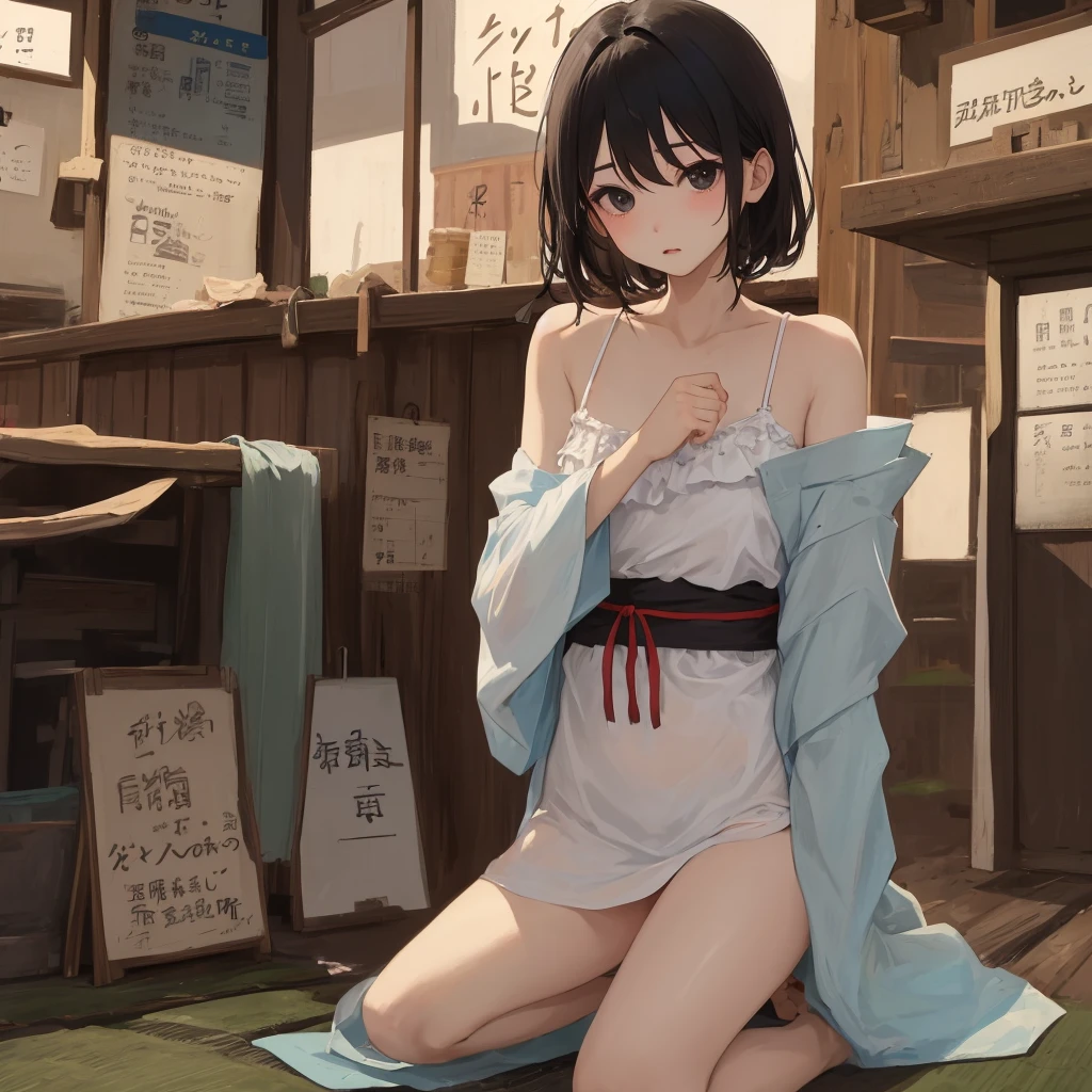 Entertainment、prostitution、Nipples、Pussy、Dick、rape、modern、Both eyes open、Sad、Small room、Dirty、dirty、extreme poverty life、Boro family、tatami、Sunken cheeks、poor、No money、Girl、Girl、Younger、Short、Baby Face、Tattered clothes、、No money、Are thin、I'm not feeling well、Expressionless、Small and dirty room、The clothes are also dirty、The face is also dirty、Looks lonely、Tattered room、Twilight、Small room、Dirty property、rent51,000 yen、Dirty、ceiling is low、wooden building、Dark atmosphere、Dynamic Angle、masterpiece、best quality、ultra-detail、Half naked、futon