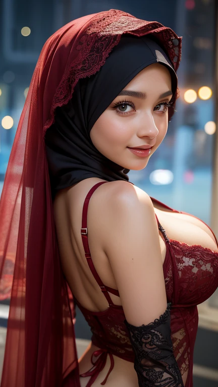(satan), (satanist), (devil), sportsbra, cleavage, hijabi, Absurd, ultra-detailed, high quality, masterpiece, detailed face, beautiful eyes(detailed eyes)