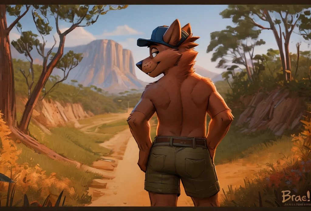 A femboy Charizard wearing a sweatshirt and diaper with urine and white socks being in a dark magical forest near a lake at night 