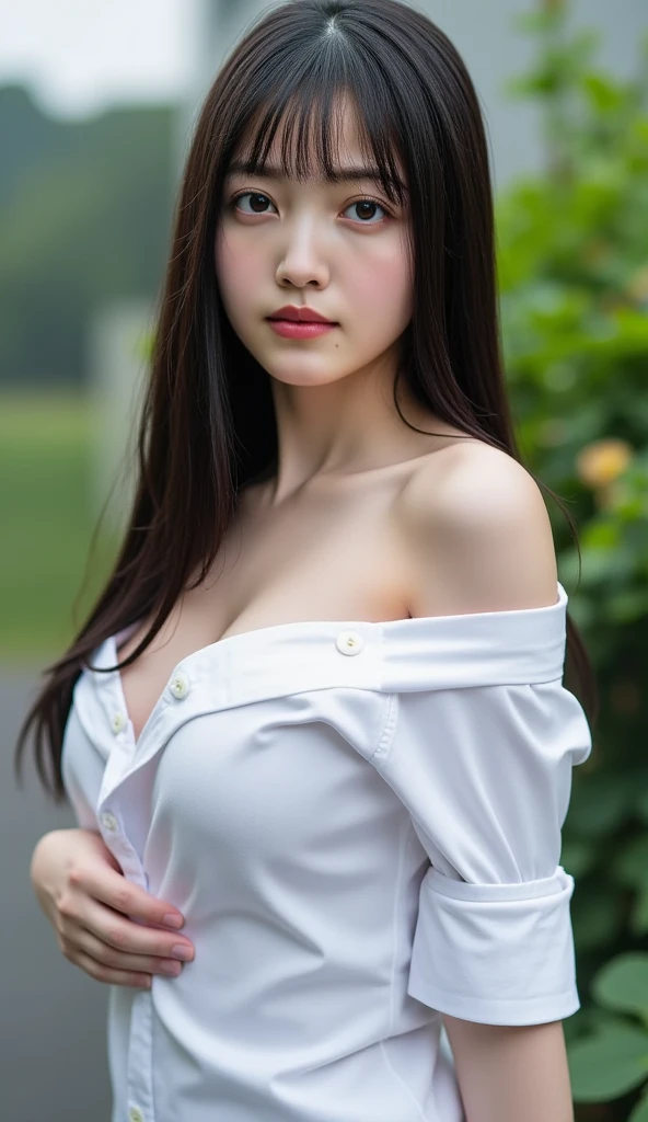 1 Indonesian-Dutch girl, 25 years old, long fashion hair, fit body, cleavage, skintight black lace kebaya, batik skirt, highly detailed, ultra hd, 8k, detailed face, bright eyes, perfect eyes, detailed lips, sexy lips, perfect hands, dynamic angle, cowboy shot, (hyperrealistic), (illustration), (high resolution), (8K), (extremely detailed), (best illustration), (beautiful detailed eyes), (best quality), (ultra-detailed), (masterpiece), (photorealistic), (natural light), (detailed face), (high detailed realistic skin texture), (anatomically correct), (solo), (high detailed realistic hair), (caramel hair), (heterochromic eyes), (detailed eyes), (brown eyes), (realistic huge breasts), (slender abs), (very slim waist), (dynamic pose), (closed tiny mouth), (horny expression), (dimple), (a girl playing in the garden), (see-through clothes:1.21), (transparent clothes:1.2), (open shoulders), (exposed nipple breasts:1.19)