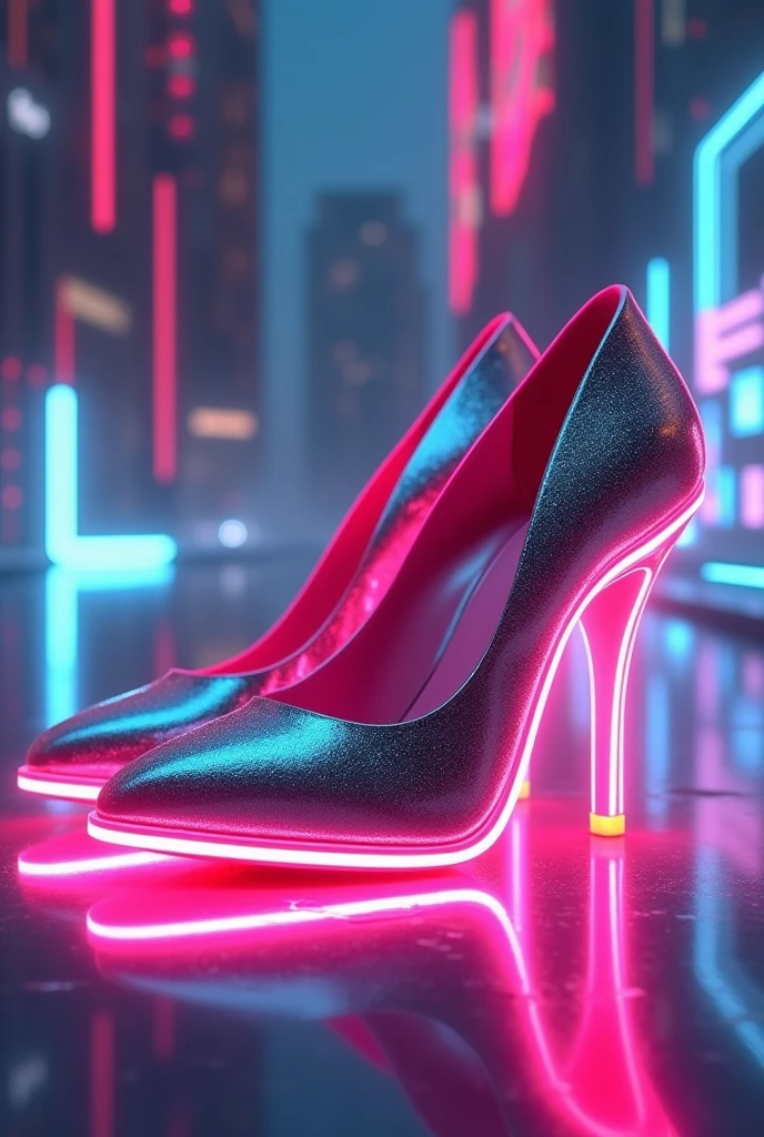"A pink city named Gag City as the background, and in the main image, a woman's leg wearing a sparkling pink heel, with the text 'Gag City Reloaded 13 September' fitting in."