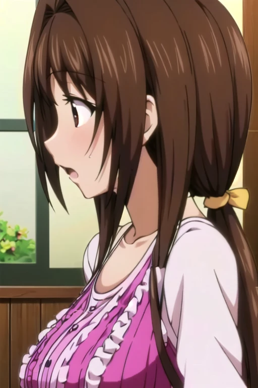 Ayumumo, One Girl, alone, hair band, Big Breasts、Drooling、Open your mouth wide、Cum on face、、((Sweating all over the body、vapor))、