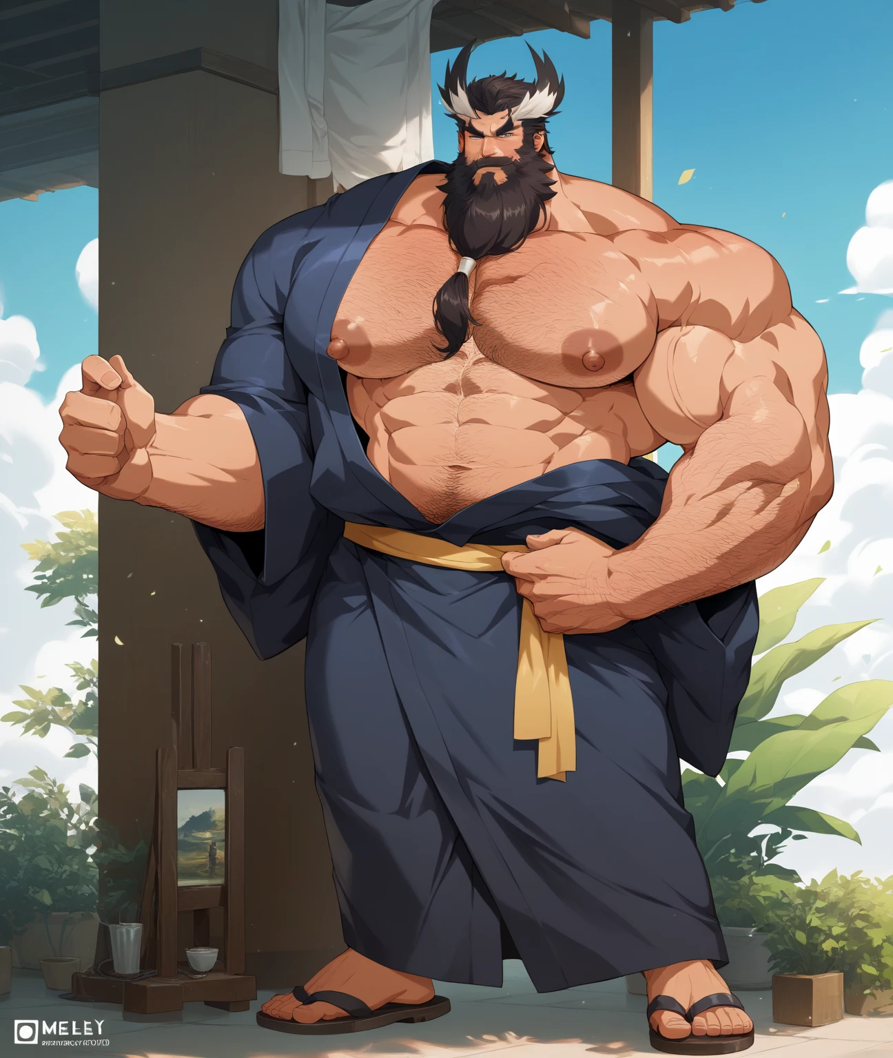 (Solitude、Alone、individually)))、((Senescence、senile))、Wrinkles、(((one old man)))、Older、White hair、hairy pubic、Hirsutistic、very old、Beard、(((fat guy)))、Rounded、Fat、、((Obese))、Raised sexy、Pose for it、Shyness blush、No clothes、big breasts exposed cleavage、Old king style、(mtu、male people、Male、ember、ember、The male)、
