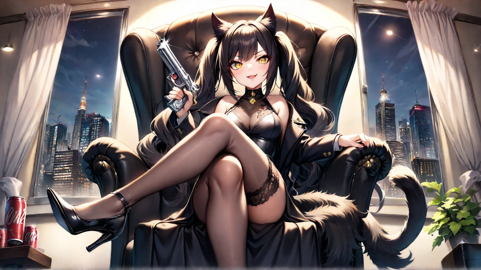 anime - style image of a sexy woman sitting on couch, beautiful anime girl, extremely detailed artgerm, extremely detailed face, extremely detailed character, 8k high quality detailed art, anime goddess, beautiful girl, [ 4 k digital art ]!!, full body, leg, best lighting, beautiful lighting, perfect lighting, high heels, feet, best face, perfect face, beautiful face, extremely detailed high heels, high quality, ultra high quality