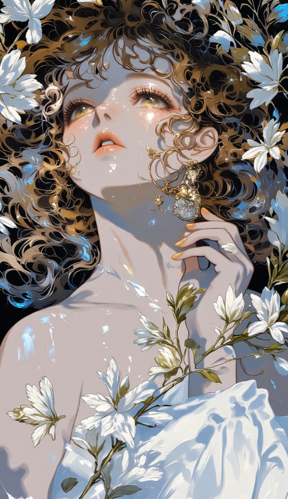 masterpiece, best quality, masterpiece, God-like quality, Godly Art, The face is rich in detail, Highly realistic, Lovely, Young Girls, Smile, big eyes, Long eyelashes, Colorful hair, Colorful eyes, Glowing skin, Full lips, thick lips, Glowing skin, blush, Magnificent views