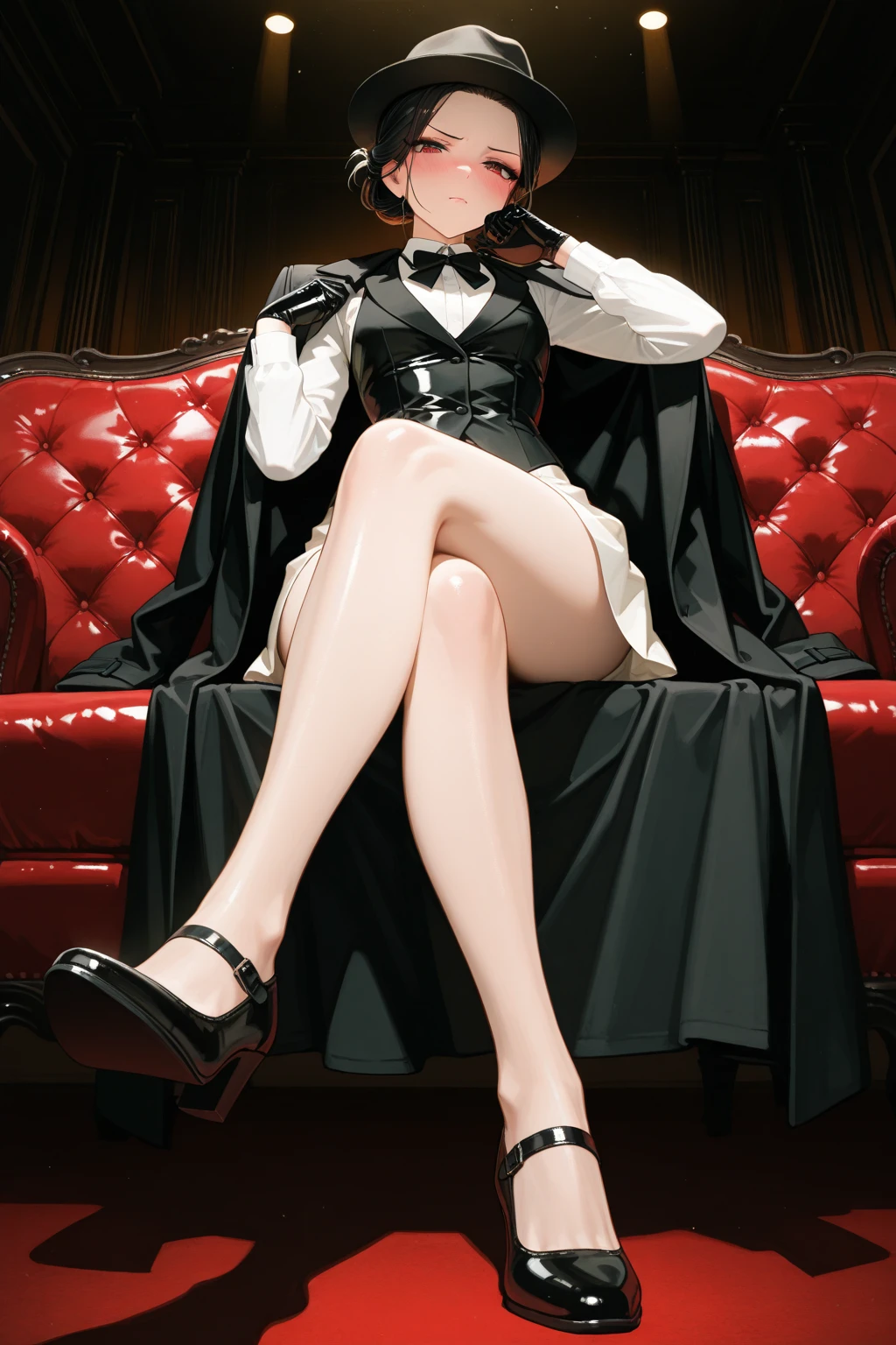 (masterpiece:1.4),(Highest quality:1.4),(Absurd:1.4), (1 female), ((nsfw)), ((pubic hair)), (spread pussy), uniform, Love juice,