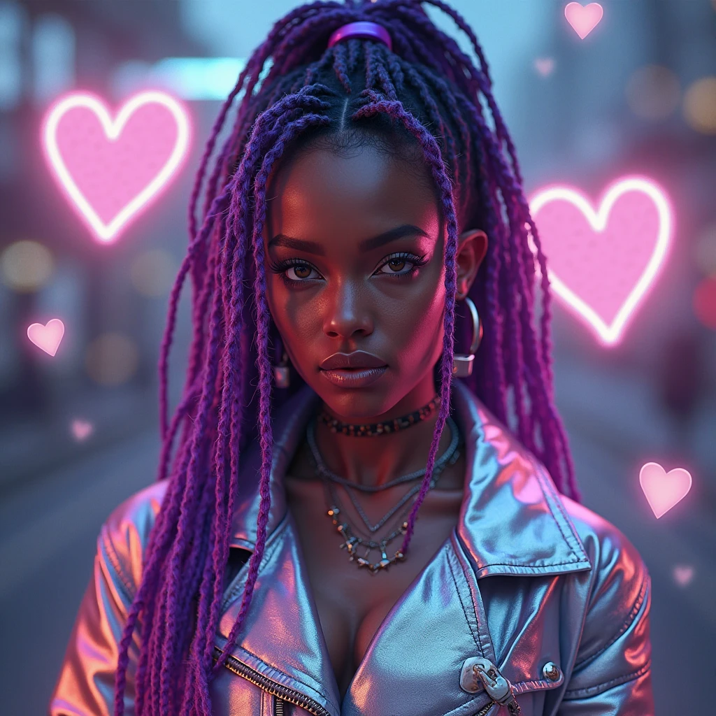 BELLA CHICA JOVEN, PRECIOSA, HERMOSA, PECHOS GRANDES, smiling at the camera, RISA SE VEN LOS DIENTES, BOCA ABIERTA AL REIR, fractal, plano medio ancho de un Modular INDU [Poulomi Das], wearing a romantic tank top, Maquillaje De Lavanda, Acid colors and rainbow background., at noon, novela visual, Arte Industrial, black lighting, lomography,