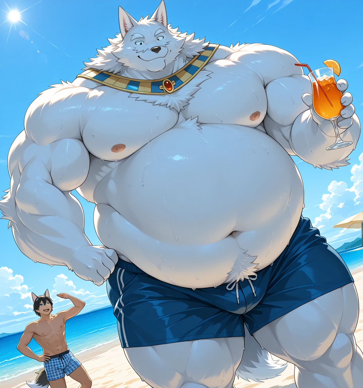 (Vision:1.5), solitary, anthropology, hairy, hairy male, snow leopard, ((Fluffy fur, Fluffy, hairy body)), (snow leopard print), (Thick eyebrows), youth, muscular, White and big skin, Blue-gray pupils, Detailed teeth, defaced face, fundos, swimmer, Purple grey swimming trunks, pink tit cluster, Small bump, Dipping in the 湖, He is playing water polo, Swimming goggles, Shy expression, A faint smile, blush, (Dynamic poses:1.5), Clear facial features, Strong, majestic, solitary, panoramic, Fog atmosphere, early morning, Tyndall light effect, lake, (By Empty Ghost, From snow leopard20, masterpiece, high quality, high resolution,8K)