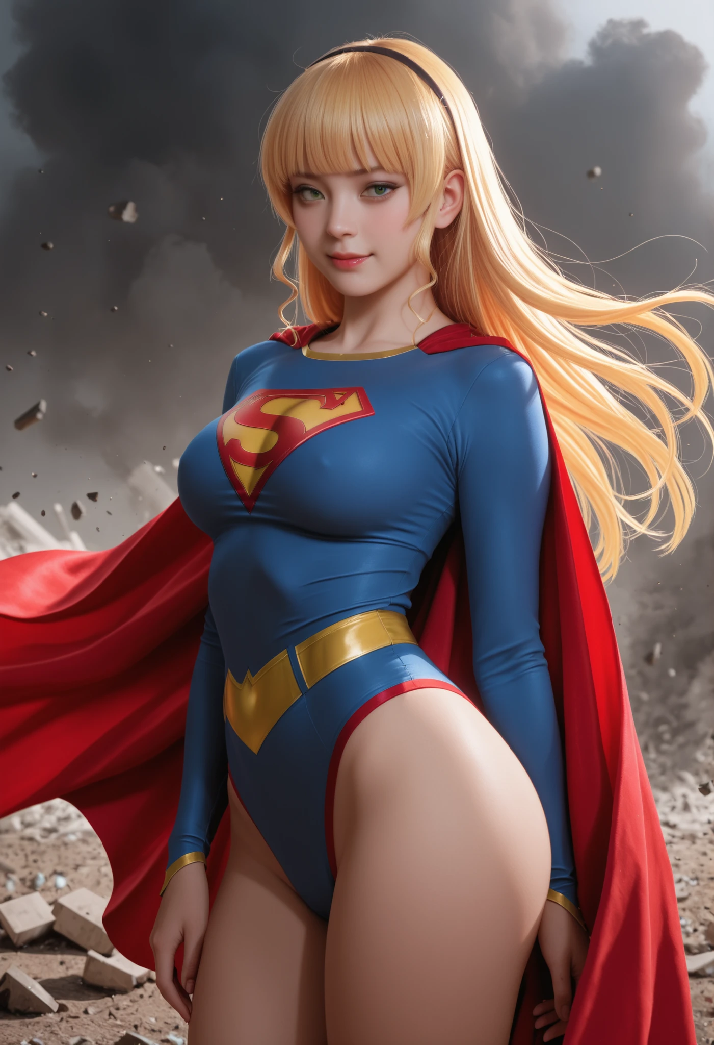 Supergirl, sensuous, hair blonde