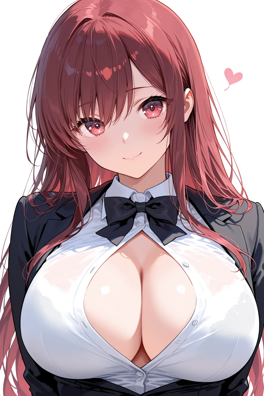 (Masterpiece, Best Quality, High Definition), Kana Arima (Oshinoko), Black Beret, (White Shirt), Red Necti, Long Sleeve, black_headwear, Solo, Shirt Smile Big Tits Big Tits Big Tits Lying Down