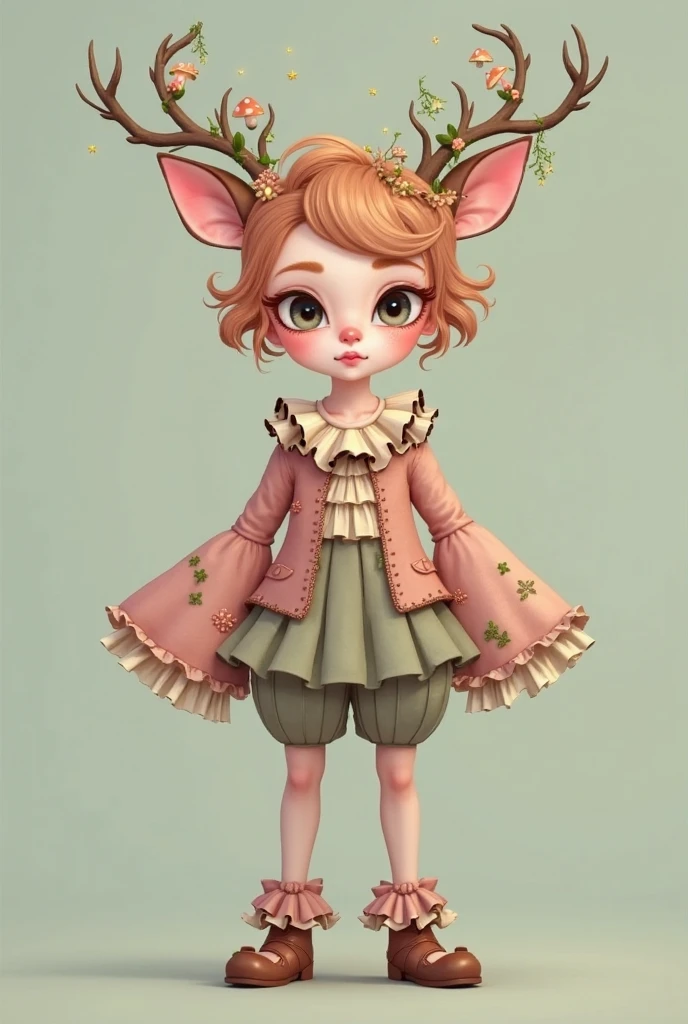 Painting by Jean-Baptiste Monge depicting a small ant dressed in a dress on a summer day, Jean-Baptiste Monge, anthropomorphic --ar 2:3 --testp -optimistic;