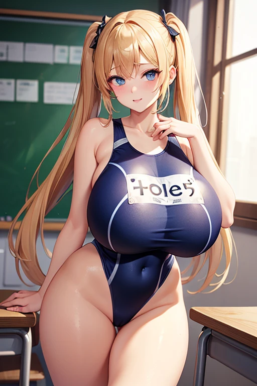 (Highest quality), (masterpiece), 1080P, High resolution, 4K, 8K, ((White school swimsuit)), Groin, restrained, shackles, Shooting from directly above, Sweat, string, To achieve this, ((~ side)), show your ~ side, Raise your arms, Are standing, Leg spread, Nipples, Large Breasts, whole body, Embarrassed face, , Blunt bangs, Long Hair, Garter Ring, stand, whole body, barefoot, hairpin