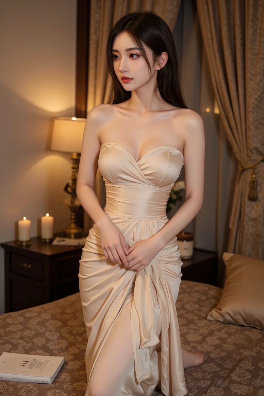 Masterpiece, illustration, (realistic, photorealistic: 1.3), extremely delicate and beautiful, extremely detailed, CG, unity, 8k wallpaper, Amazing, finely detail, mastery, best quality, official art, extremely detailed CG unity 8k wallpaper, absurdres, unbelievable ridiculous, huge file size, super detailed, high resolution, very detailed, beautiful detailed girl, very detailed eyes and face, beautiful detailed eyes, (round face: 1.2), huge breasts, upper body, motion shot , global illumination,