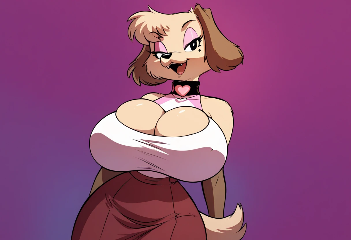 4k highly detailed realistic digital extremely high quality drawing, masterpiece, (by quotefox), (uploaded on e621), (a full-body portrait of a female anthro dog, milf), ((on all fours on a bed in a bedroom)), ((wearing a collar and sexy lingerie)), (beautiful and detailed eyes:1.1), (thick bimbo lips), fur, seductive, sexy, voluptuous, curvy body, hourglass figure, huge breasts, cinematic lighting, (f1.8 short focus bokeh)