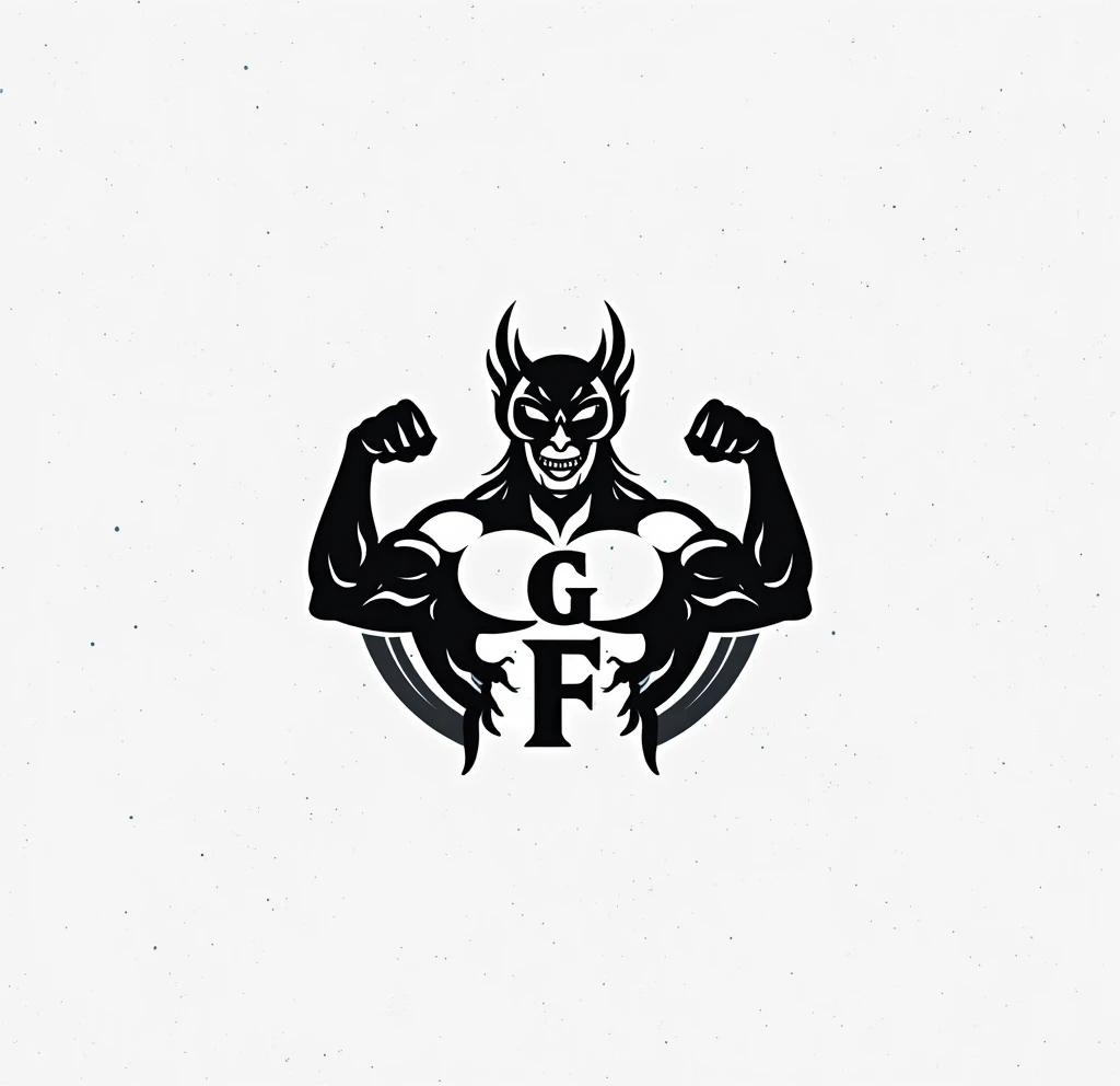 create a sports dentistry logo with gray colors, black and white and relate to bodybuilding