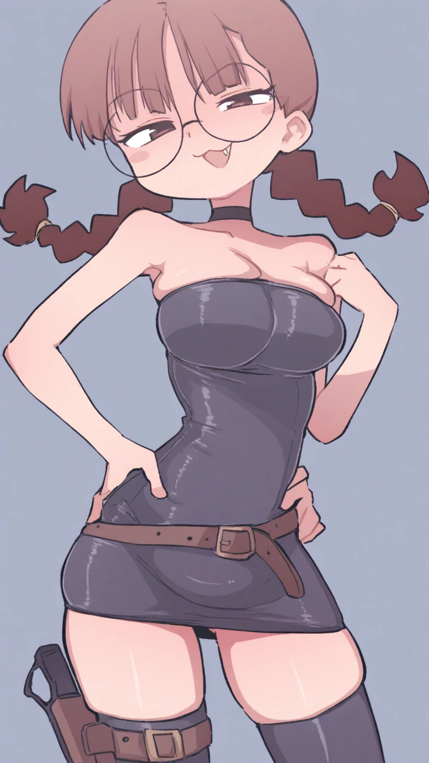 (masterpiece), 1girl, , best quality, expressive eyes, perfect face, best quality, kemonomimi, bear ears, brown hair, short hair, messy_hair, blue eyes BREAK freckles, looking at viewer, huge breasts, naked overalls, blue overalls, cave, cave interior, rocks, mines, smile, :D, looking at viewer, boots, standing