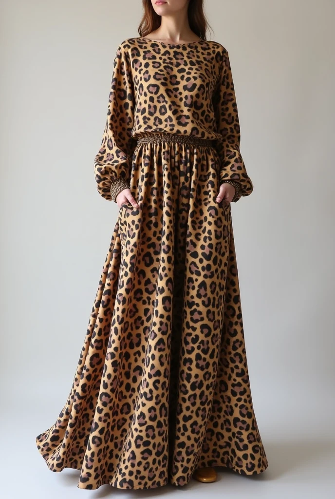 a beautiful and thin malaysian muslim child girl wears white leopard animal print lycra turtleneck unitard catsuit and white leopard animal print lycra dancewear hijab.