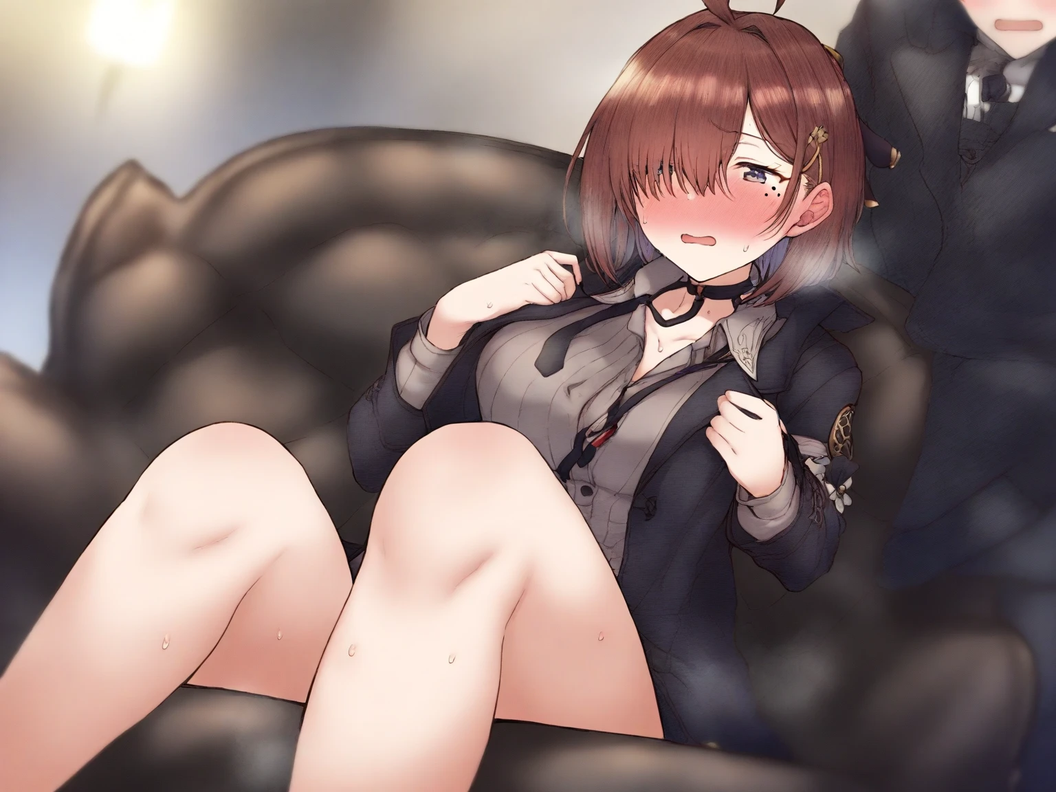 NSFW,(((1girl,1boy,sex,vaginal,clothed))), (masterpiece, Highest quality:1.2), Cowboy Shot, alone, One girl, kugisaki nobara, Expressionless, Mouth closed, View your viewers, Black jacket, skirt, pantyhose ,lace panties,
break masterpiece ,8k unity wallpaper,anime key visual,highest quality, High resolution, (shape:0.8),anime coloring,
highly detailed face, detailed eyes,growing eyes,shiny skin,fine skin,white skin,dense skin,detailed hair,highly detailed legs,
perfect lighting, Detailed CG,
(perfect hands, perfect anatomy),High resolution,
Break slender limbs, delicate curves, dainty hands,figure:0.8,