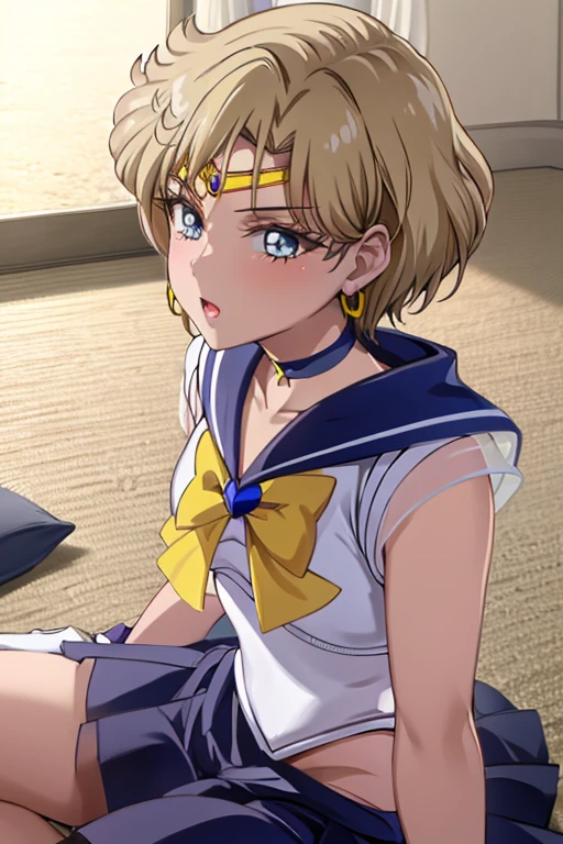 (La mejor calidad:1.1), (Obra maestra:1.4), (absurdos:1.0), retrato, primer plano,1girl, Marinero Urano, KizukiAi, Mujer madura, small breasts, aqua eyes, cabello rubio, Uniforme Sailor Senshi, Collar de marinero, arco de pecho, Arco trasero, Falda suplicante, Guantes blancos de codo, solo cara, GIVING FELLATIA TO THE MAN, chupar polla, sexo oral, RICA MAMADA, hombre de pie, ELLA CON SU PENE DENTRO DE LA BOCA, perfil (ojos cerrados) solo cara. CARA CERRADA ( PRIMER PLANO DE CARA), MAMADA CON bulto en la mejilla