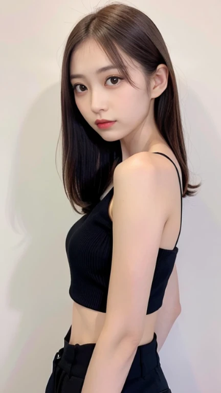 ，Thin arms，Flat chest