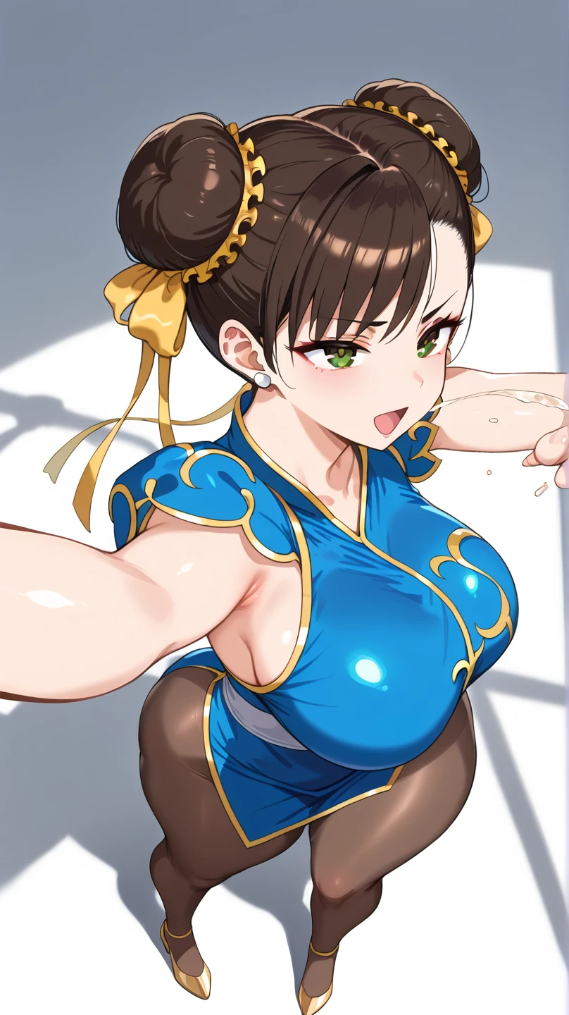 (masterpiece, top quality, best quality, official art, beautiful and aesthetic:1.2), (1girl:1.4), extreme detailed, chun li, sexy, full body, sexy pose, almost nude