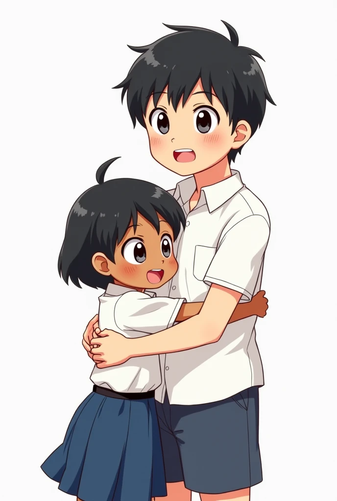 Nobita baby sitting himawari ( shinchan 's sister ) 