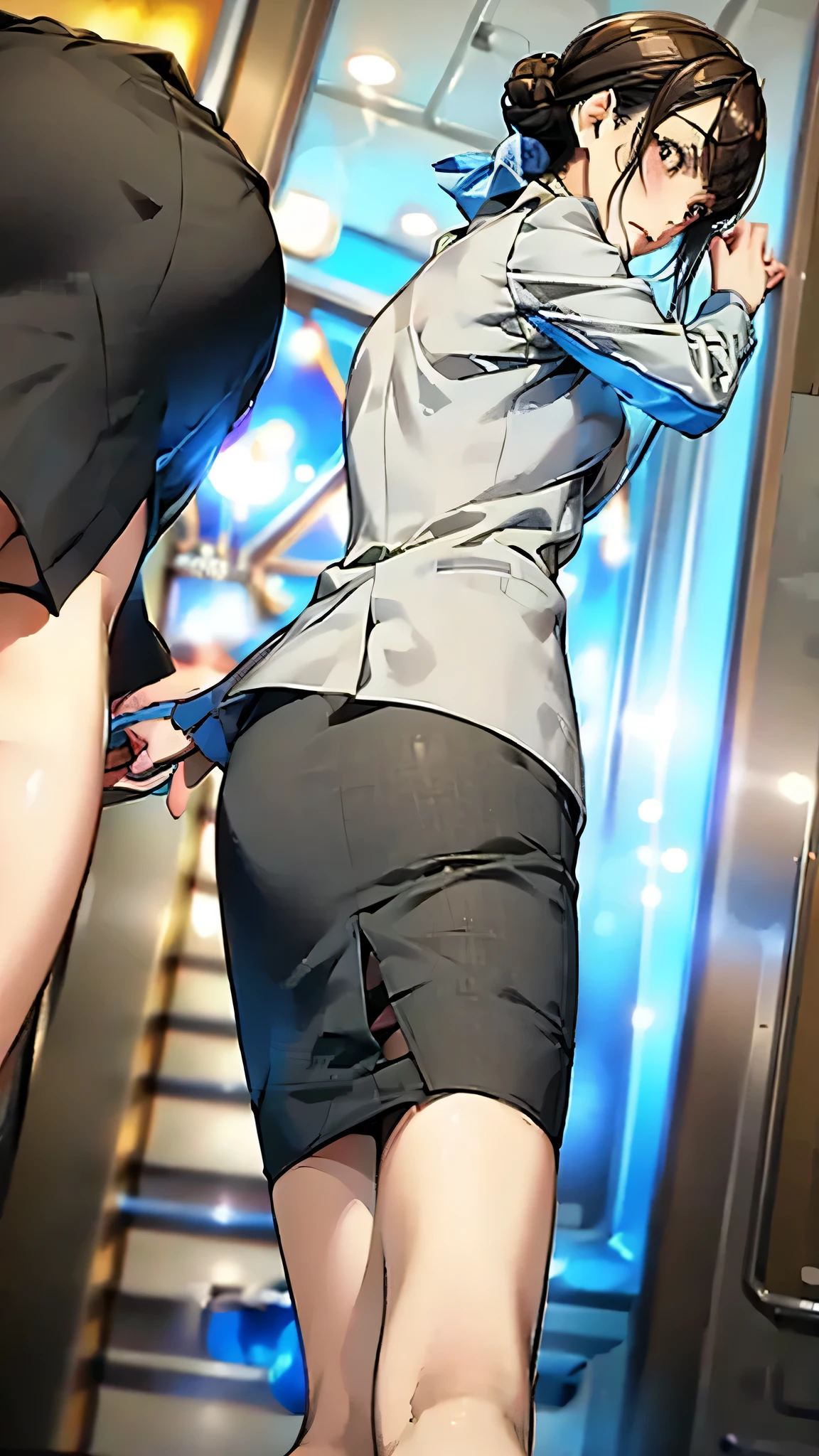 1woman,white blouse,plaid miniskirt,medium breasts, (multiple boys:1.5), (crotch grab, breast grab:1.2), arms on behind, (open cloths, bare nipples, bare pussy, pussy juice, sweat:1.2), lift one leg,(class room:1.8), dusty, crowd,
cross-section, vaginal, uterus, cervix, penis hitting uterus, internal cumshot, ahegao, sex,
BREAK
masterpiece, best quality, absurdres, (8k, RAW photo, ultra high res:1.2), professional lighting, (professional photo), perfect anatomy, sharp focus,
