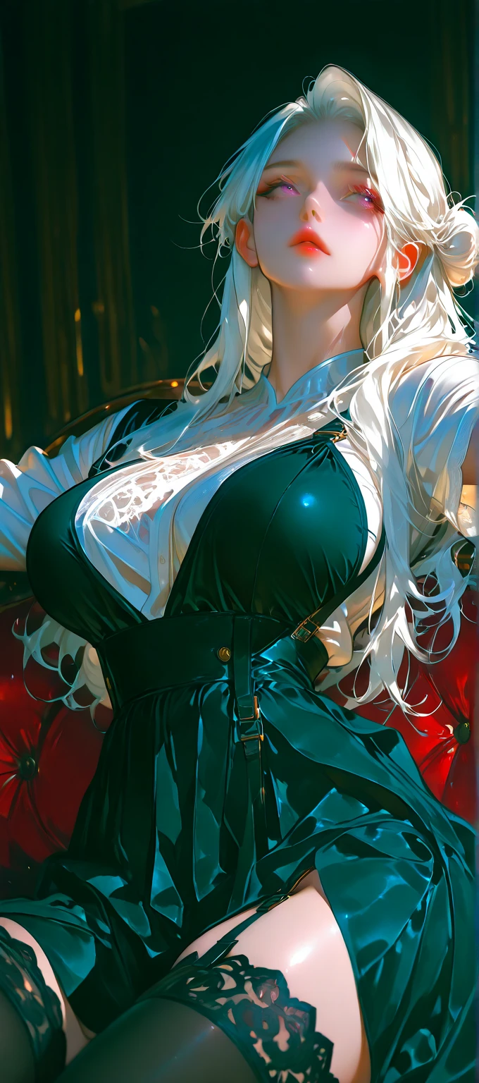 1female，35yo，plumw，extremely large bosom， 独奏，（Background with：ponds，Cherry blossom forest，lotus flower）Lie underwater， She has long pink hair，standing on your feet，seen from the front，， mostly cloudy sky，（（（tmasterpiece），（Very detailed CG unity 8K wallpaper），best qualtiy，cinmatic lighting，detailed back ground，beatiful detailed eyes，Bright pupils，Black eyes，Snow-whiteskin，Redlip（Very fine and beautiful），（Beautiful and detailed eye description），ultra - detailed，tmasterpiece，））facing at camera，A high resolution，ultra - detailed），revealing breasts，Bare genitalia，  Bulge，legs are open，Raised sexy，Camel toes，Flushed complexion，Desire for dissatisfaction，frontage，ssmile（Wearing：Red baseball jacket，Black jumpsuits）