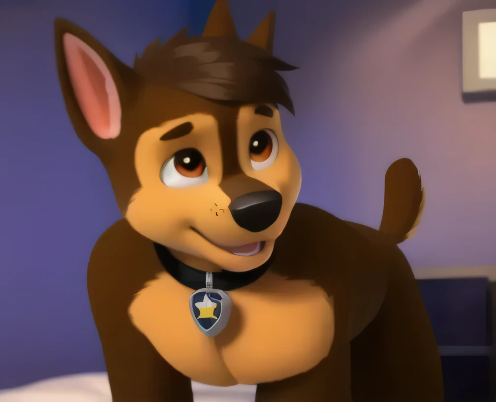 Chase in سراويل بيضاء Oiled Detailed fluffy fur fabric, Impressionist mixture, (By foxovh, Ross Tran, Michael Jarmish, Pino Daini, spark), Detailed eyes, The pupils are very detailed, Single, Frey, Anthro, chase p, Domestic dog, male, Brown eyes, get down, Light brown body, Fur body, Fully dressed, Detailed fluffy fur fabric, winding,In white, naked, he has sex with a female ,genitals visible, Oiled, Interior apartment wallpaper, day, 1 boy, He smiles,