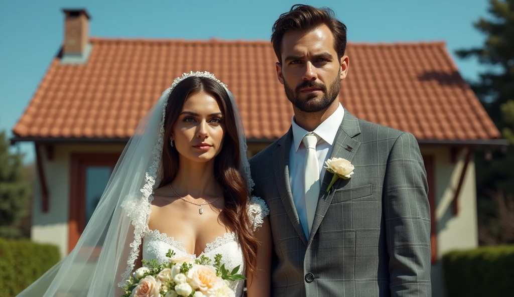 Groom and bride exchanging rings , editado, ((supersaturado)), estilizado, uneditado, Admirador de arte, miniatura do youtube, Casamento, noiva e noivo, album art, meme da internet, inspirado em mckadesinsanity, comprado em fotos, Casamento phlllNo entanto, oficial, comissionado