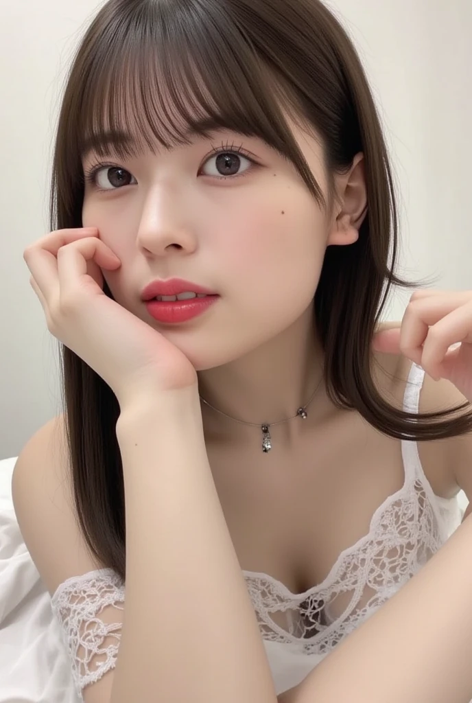 Selfie、Selfie,Close-up, masterpiece, Highest quality, Very detailed, CG, 8k wallpaper, Pretty face, alone,Highest quality、Top Gravure Idol、Japanese girl、Beauty、Date、Fun atmosphere、sexy、fashionable、Real、reality、Age 25、river、Tan Skin、summer、Long Hair、naked、Big Breasts、nude、Bobcut、nsfw