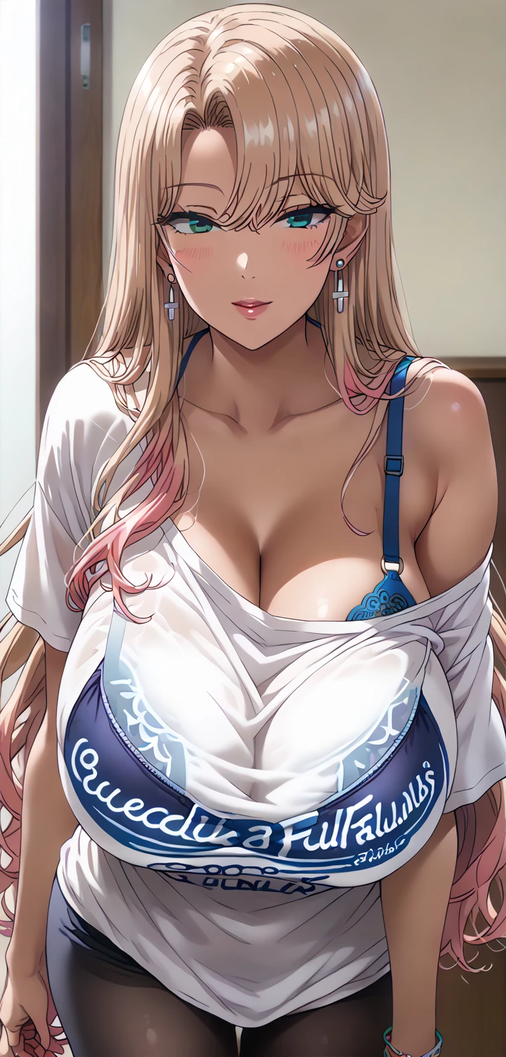 masterpiece,best quality,anime,close up of face, blowjobgesture,blowjob_gesture,1 girl,blush,Open_moutsideh,tongue_outside,Huge 、beautiful illustrations, highest quality, young elf princess、clavicle、naked、nipple、tiara、necklace、