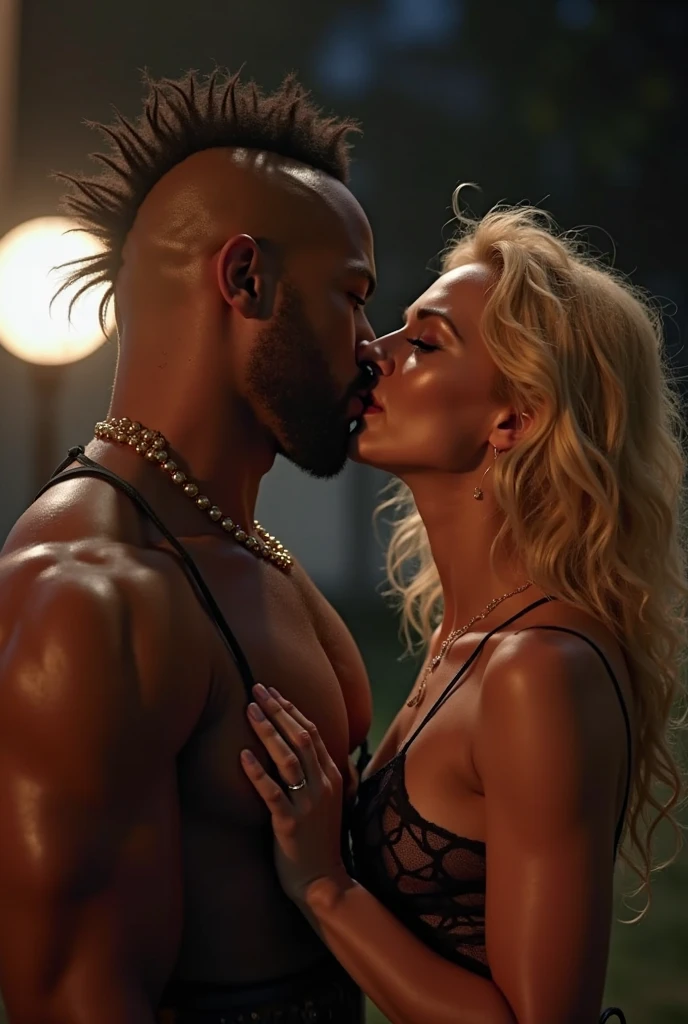 { 1girl, ((surrounded by 2 black men laughing)), (((pouting ass, penetration sex from behind))), kissing to another man, (((seen from front))) }, { (masterpiece), (absurd resolution:1.2), (best quality:1.0), (photo realistic:1.2), (Luminous lighting:0), (Chiaroscuro:1.4) }, { (young, 20 years old),(blushed),(aroused:1.6),(weeping),(panting), (wet shiny skin), ((slender body)), (beautiful big pelvis), ((blonde)) long hair }, { ((see-through)) bridal dress, tiara }