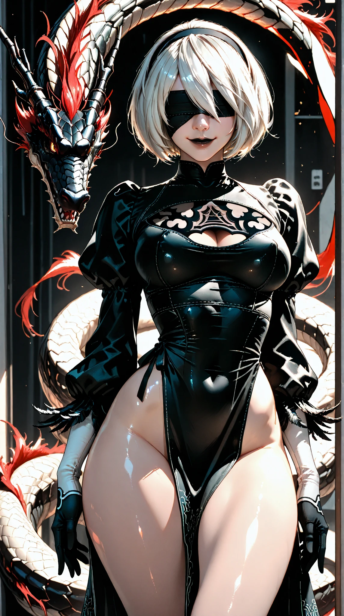 Very short hair, (masterpiece、Highest quality、Official Art), (((Lots of tentacles)))((Tentacles wrap around the body))((tentaclesex:2.0)), Neck up, View from the front, Looking at the audience:1.5, topless, Underless, Black long boots, Black garter belt, (Black bondage suit:1.2), Black collar, Black choker, Glowing Skin, Realistic:1.9, Very detailed, Full Body Shot:1.2, Cleave, Belly button pussy, Expose the center of the body, High resolution, full color photos, High detail, Extremely realistic detail, Ultimate realistic texture, Ultimate in exquisite detail, Professional photos, Sexy portrait of a girl, Voluptuous bust, Tight waist, Cleavage, Trained abdominal muscles, Big Ass,Complete the whole body, Full body image, No underwear, Highest quality, ((background:city:1.4)), Suzune, Suzune's clothes