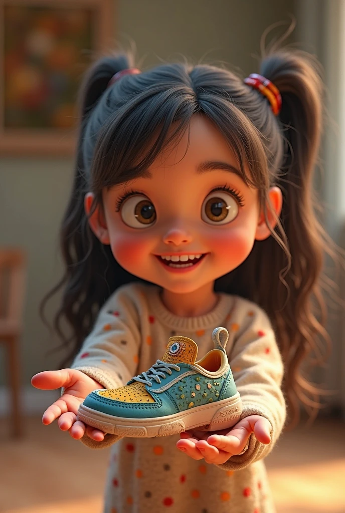 sandbox:1.4),in a panoramic view，sozinho, corpo inteiroesbian，Menina bonita bonito, Use sapatos delicados de couro amarelo，It's like being in the Yellow Sea Ball Pool，Wearing a pale yellow dress, sorriso，Cabelos longos amarelos claro，4k，tmasterpiece，arte oficial, Imaginary Friend of the Curious Girl, menina bonito 2 anos de idade, children's story, fundo branco, various expressions, corpo inteiro, sorrindo, olhos castanho brilhante, cabelo longo castanho, Denim Jeans, camiseta branca, olhando para a camera, morena, Brazilian child, cilios grandes, facing the full body camera, tenis, ((obra-prima, mais alta qualidade)), No scenario, 16k ultra HD vivid colors masterpiece ultra cinematic resolution (Pixar 1.23 estilo)