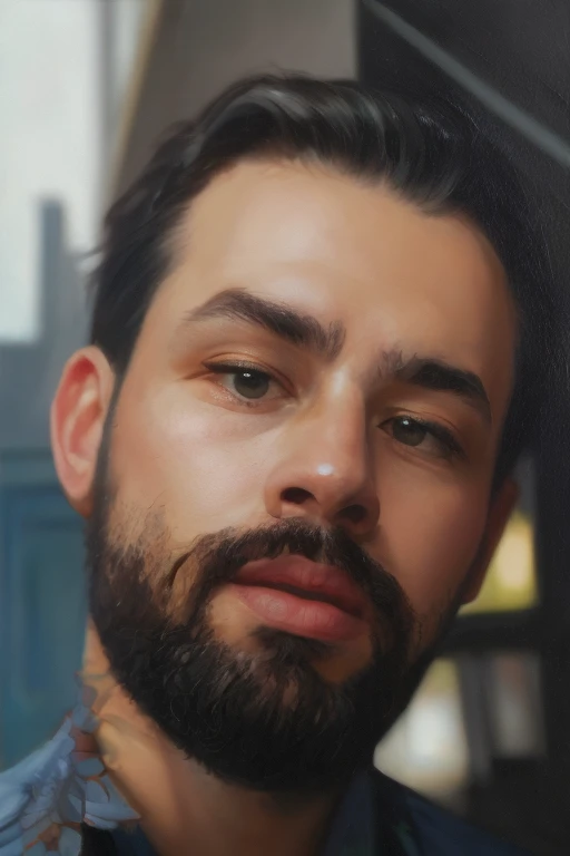 A 30-year-old man with a tattoo.