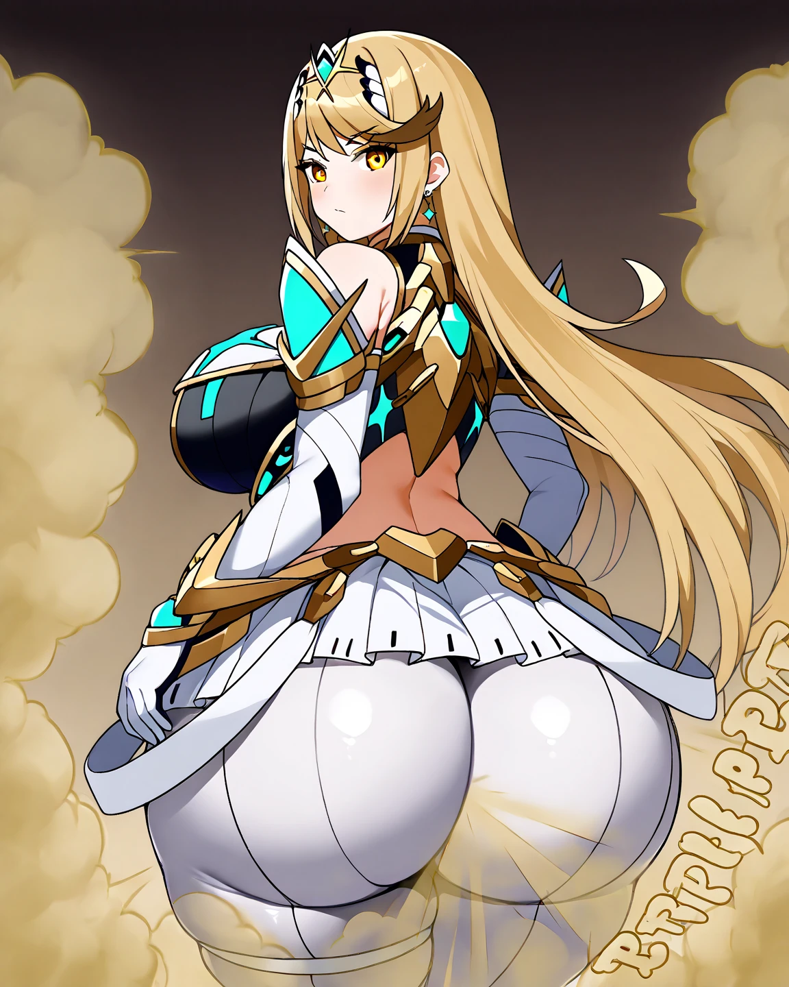 masterpiece, best quality, solo,  ((white background)), full body, multiple views, boots, sword, sex from behind, doggy position,